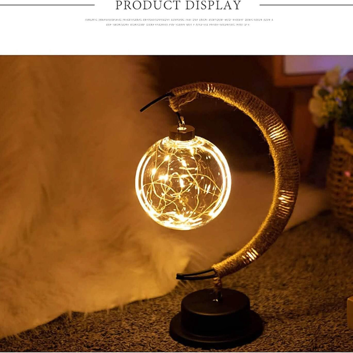 LED Ball Lamp Wrought Iron Moon Lamp - A-1 Thread Vault