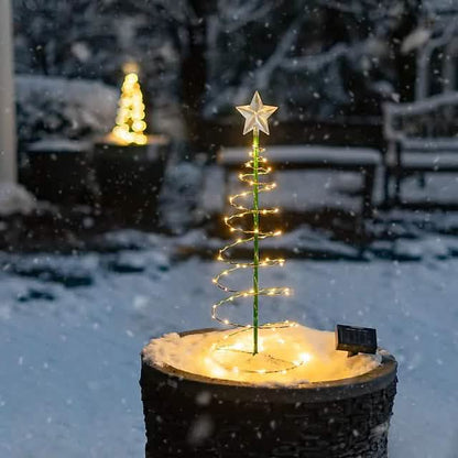 LED Christmas Tree Outdoor Solar Ground Plug Lights - A-1 Thread Vault
