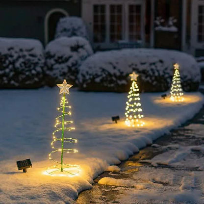 LED Christmas Tree Outdoor Solar Ground Plug Lights - A-1 Thread Vault
