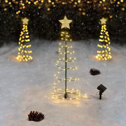 LED Christmas Tree Outdoor Solar Ground Plug Lights - A-1 Thread Vault