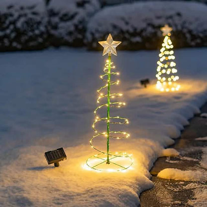 LED Christmas Tree Outdoor Solar Ground Plug Lights - A-1 Thread Vault