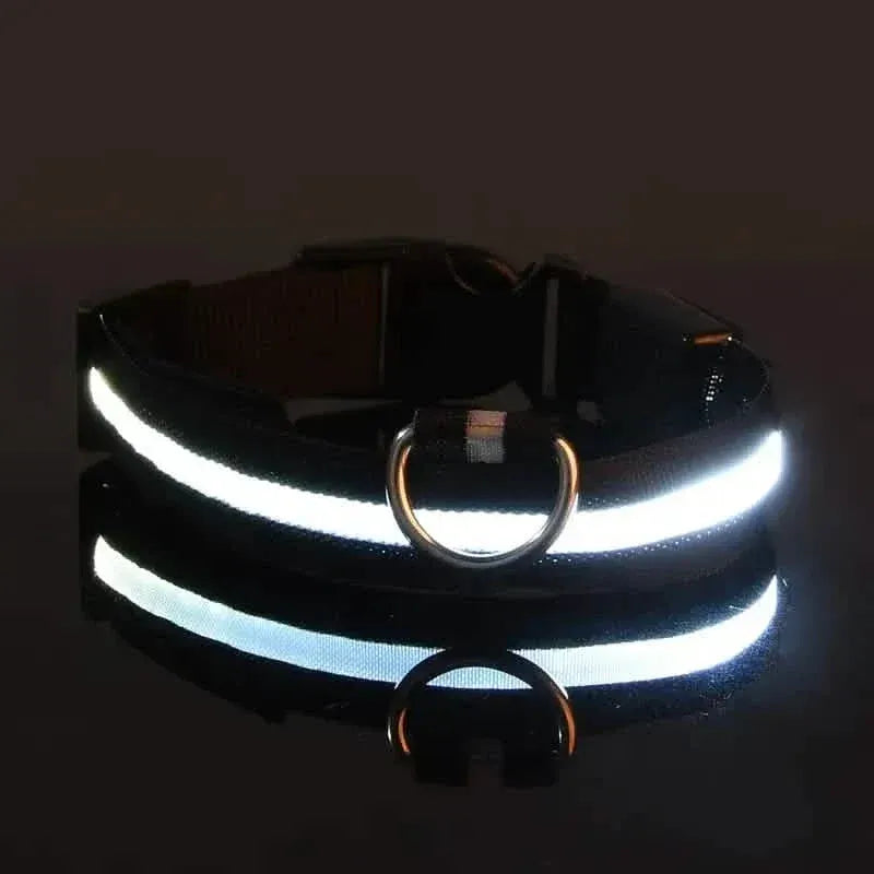 LED Dog Collars Light Adjustable Flashing Luminous Collar Night Anti-Lost - A-1 Thread Vault
