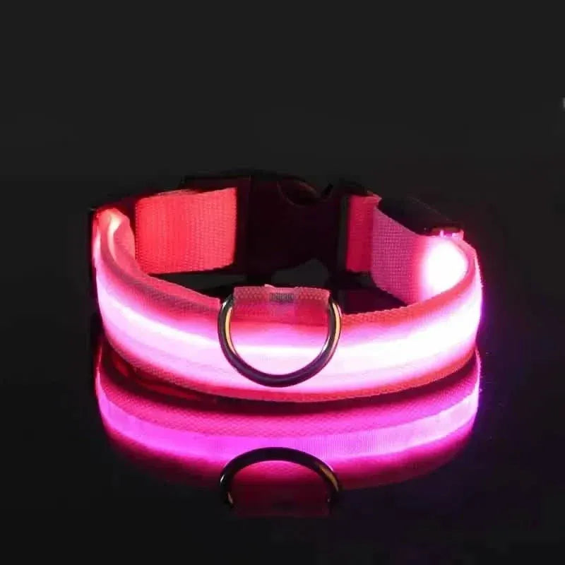 LED Dog Collars Light Adjustable Flashing Luminous Collar Night Anti-Lost - A-1 Thread Vault