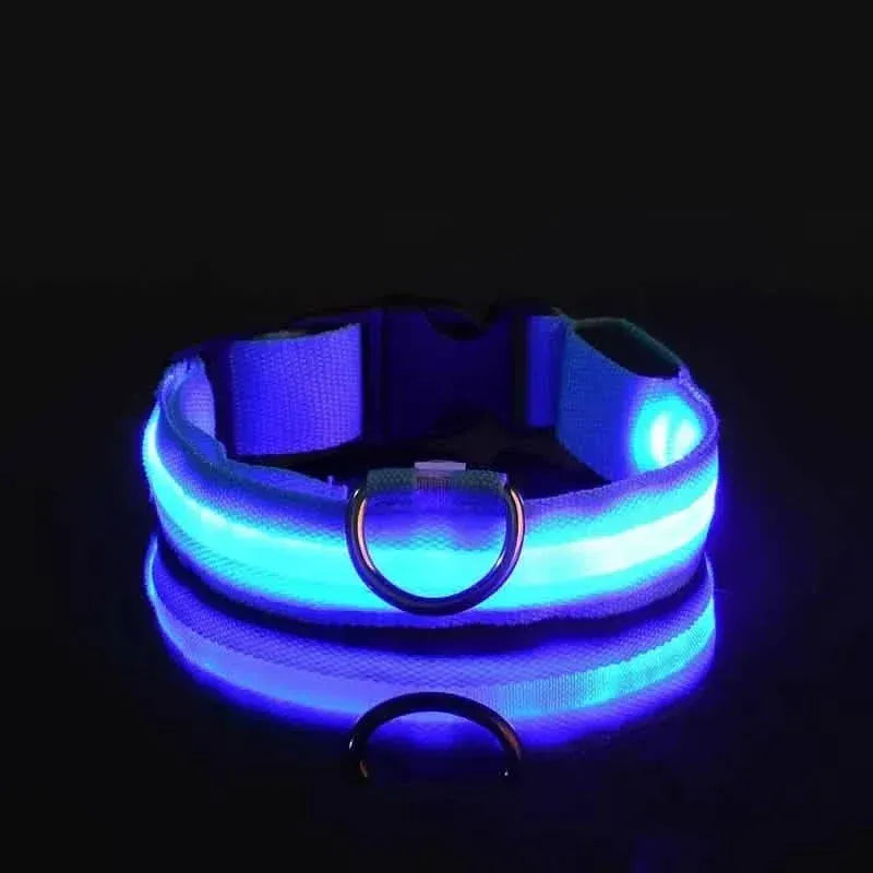 LED Dog Collars Light Adjustable Flashing Luminous Collar Night Anti-Lost - A-1 Thread Vault