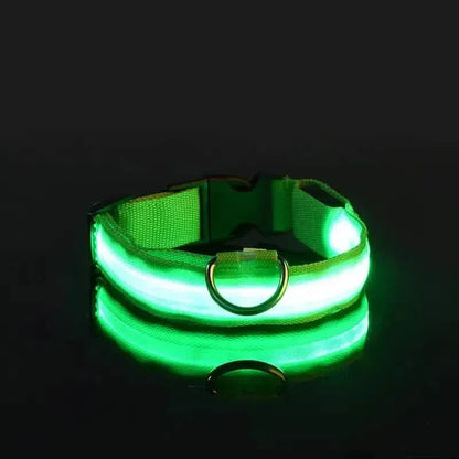 LED Dog Collars Light Adjustable Flashing Luminous Collar Night Anti-Lost - A-1 Thread Vault