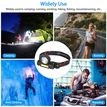 LED Headlight Super Bright Head Torch with 3 Lighting Modes - A-1 Thread Vault