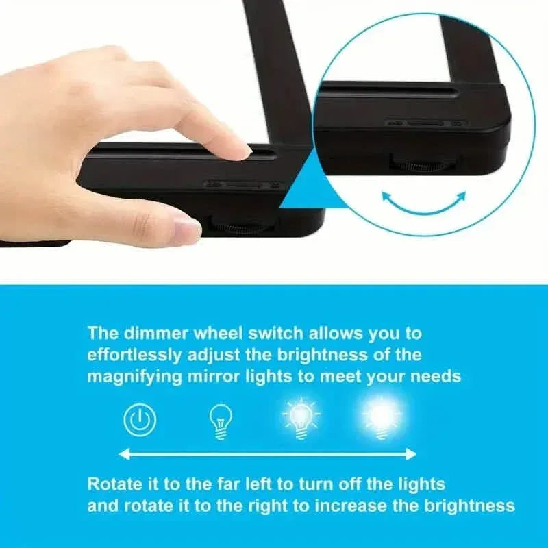 LED Magnifying Glass with Stand - 5x Zoom, USB Rechargeable Reading Aid - A-1 Thread Vault