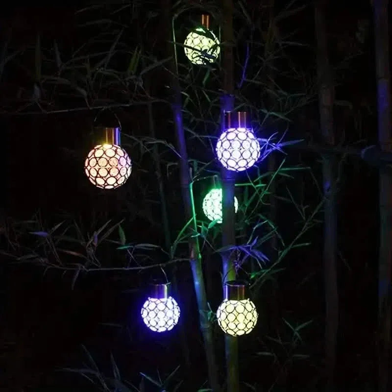 LED Outdoor Solar Lights Garden Light Chandelier Hanging Lamp - A-1 Thread Vault