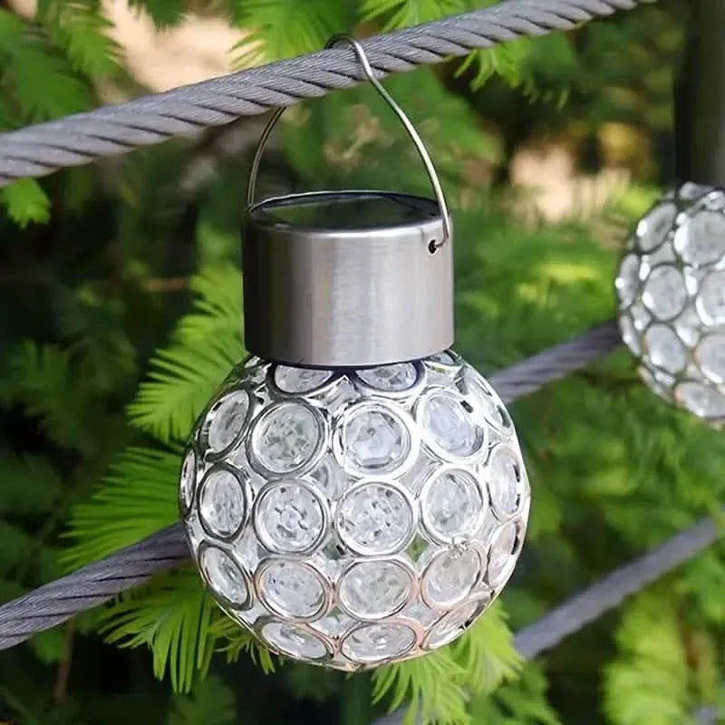 LED Outdoor Solar Lights Garden Light Chandelier Hanging Lamp - A-1 Thread Vault
