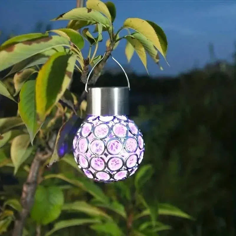 LED Outdoor Solar Lights Garden Light Chandelier Hanging Lamp - A-1 Thread Vault