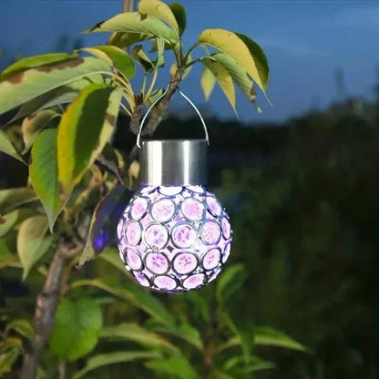 LED Outdoor Solar Lights Garden Light Chandelier Hanging Lamp - A-1 Thread Vault