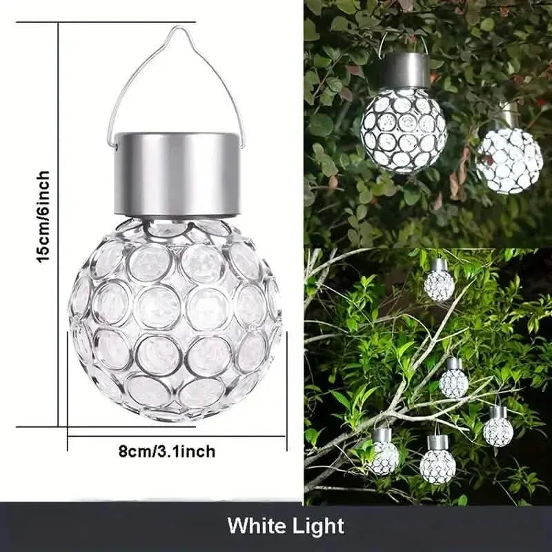 LED Outdoor Solar Lights Garden Light Chandelier Hanging Lamp - A-1 Thread Vault