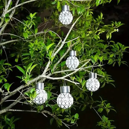 LED Outdoor Solar Lights Garden Light Chandelier Hanging Lamp - A-1 Thread Vault