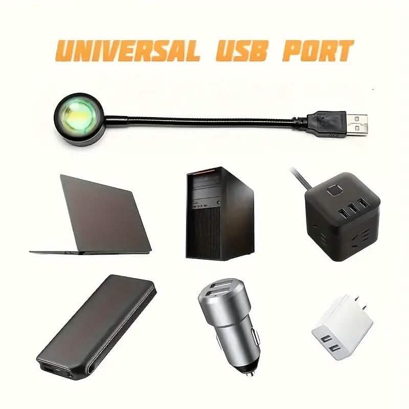 LED Projection Sunset Rainbow Lamp - A-1 Thread Vault