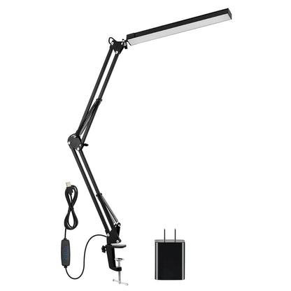 LED Reading Desk Lamp with Clamp Adjustable Swing Arm - A-1 Thread Vault