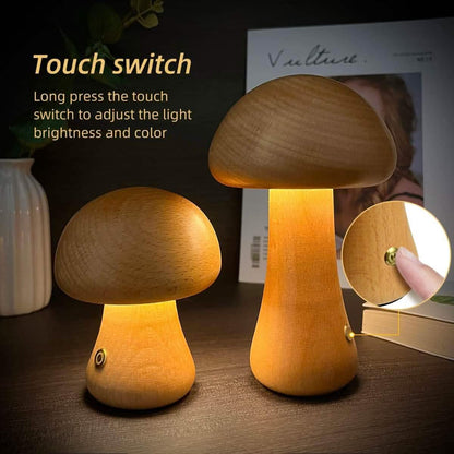 LED Rechargeable Creative Mushroom Table Lamp - A-1 Thread Vault
