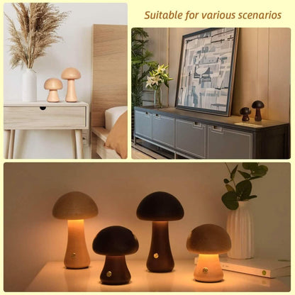 LED Rechargeable Creative Mushroom Table Lamp - A-1 Thread Vault
