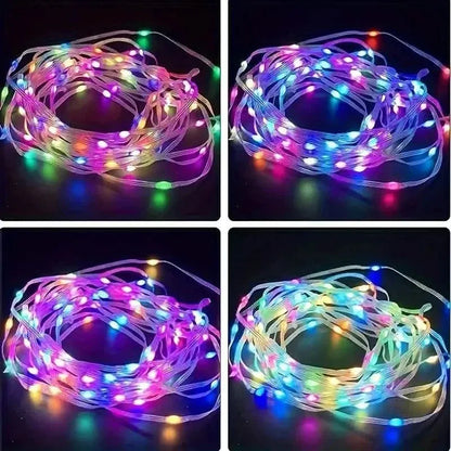 LED Rope Lights Outdoor, RGB Remote Control Fairy String Lights Plug In With 200 LEDs - A-1 Thread Vault