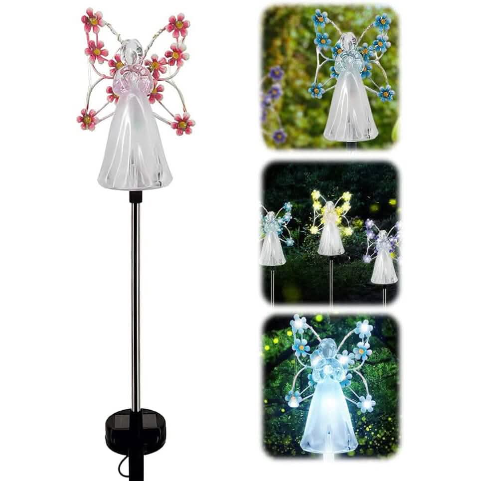 LED Solar Angel Garden Stake Lights - A-1 Thread Vault