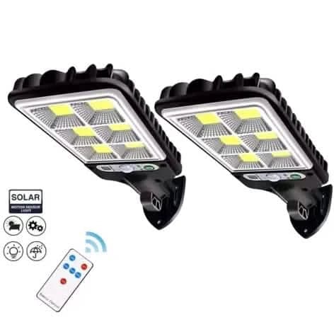 LED Solar Light Motion Sensor 3 Modes Flood Lamp Outdoor Street Wall Yard Garden - A-1 Thread Vault