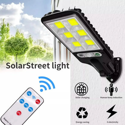 LED Solar Light Motion Sensor 3 Modes Flood Lamp Outdoor Street Wall Yard Garden - A-1 Thread Vault