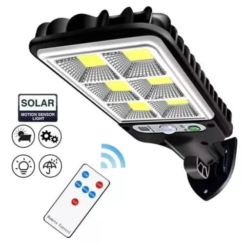 LED Solar Light Motion Sensor 3 Modes Flood Lamp Outdoor Street Wall Yard Garden - A-1 Thread Vault