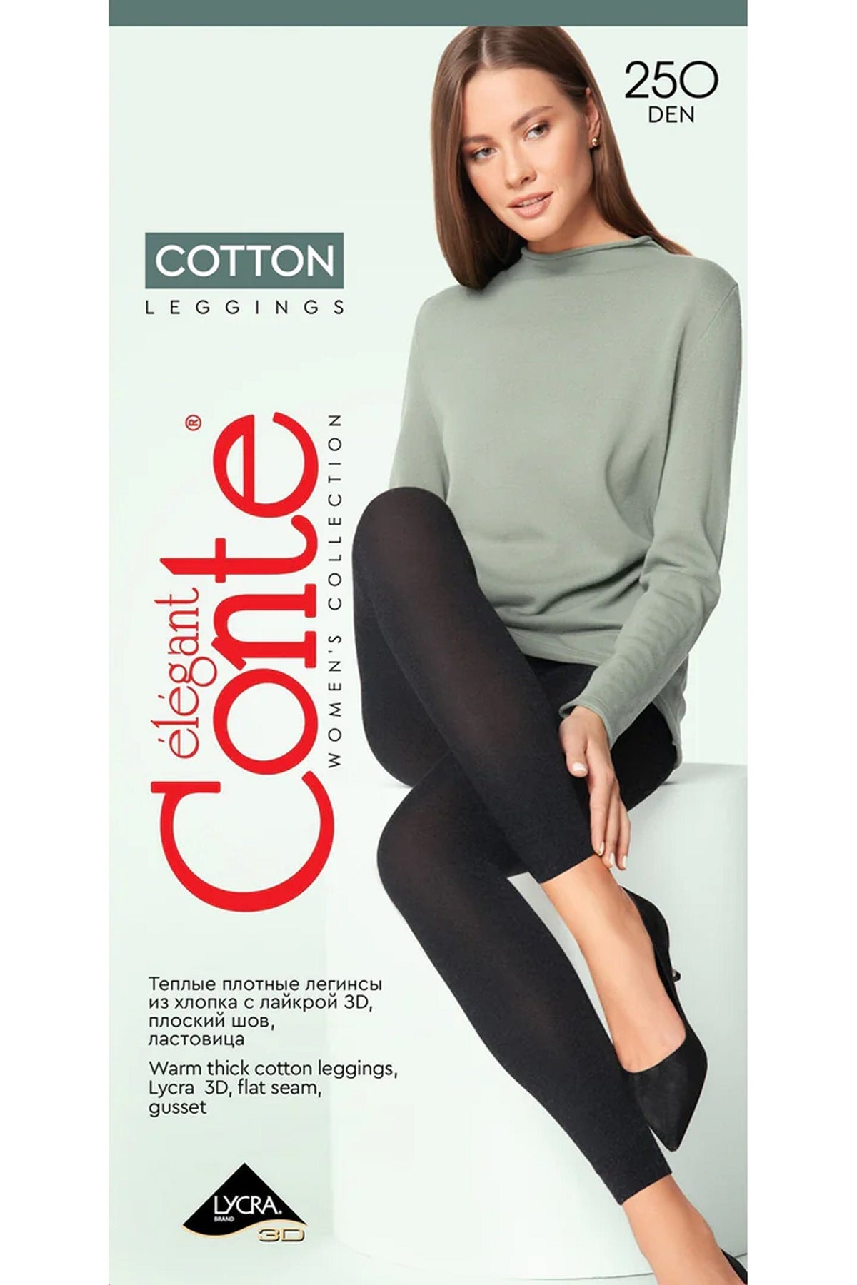 Leggings Conte Cotton 250 Den - Warm Opaque - A-1 Thread Vault