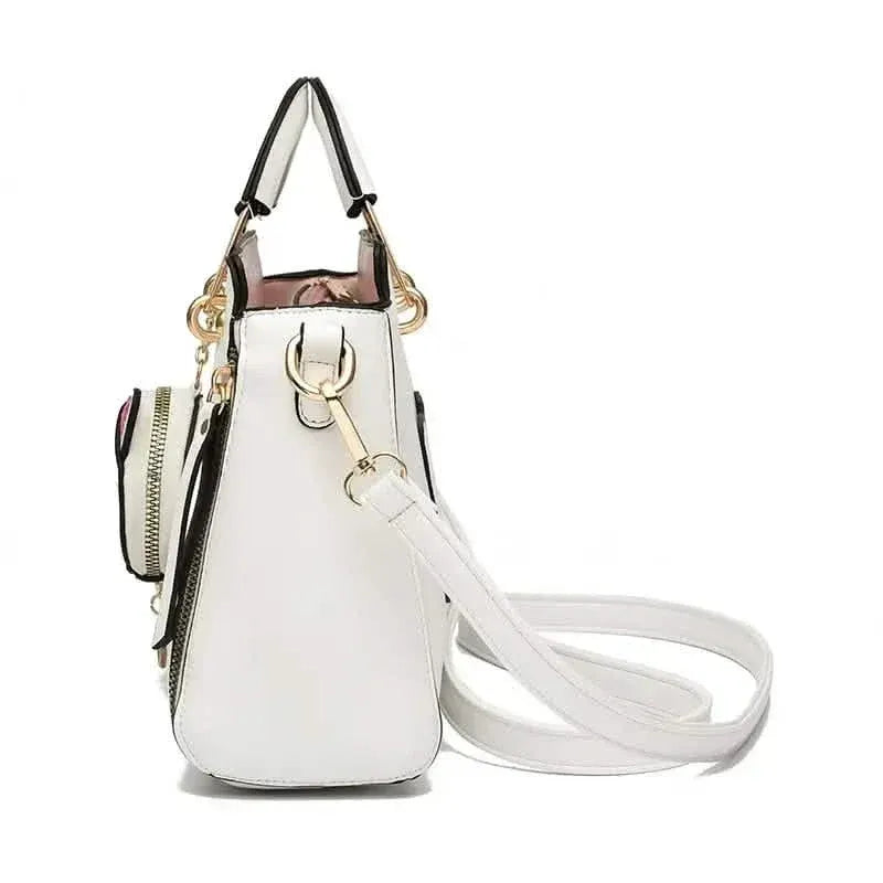 Letter Decor Hand Satchel Bag - A-1 Thread Vault