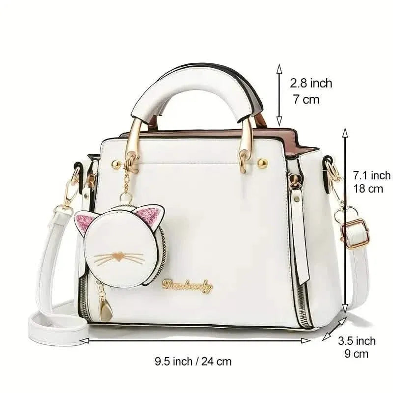 Letter Decor Hand Satchel Bag - A-1 Thread Vault