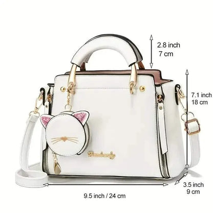 Letter Decor Hand Satchel Bag - A-1 Thread Vault
