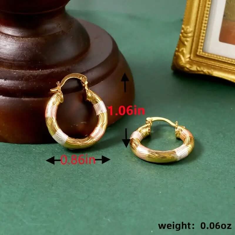 Leverback Hoop Earrings Chunky O-Shaped Tiny Earrings - A-1 Thread Vault