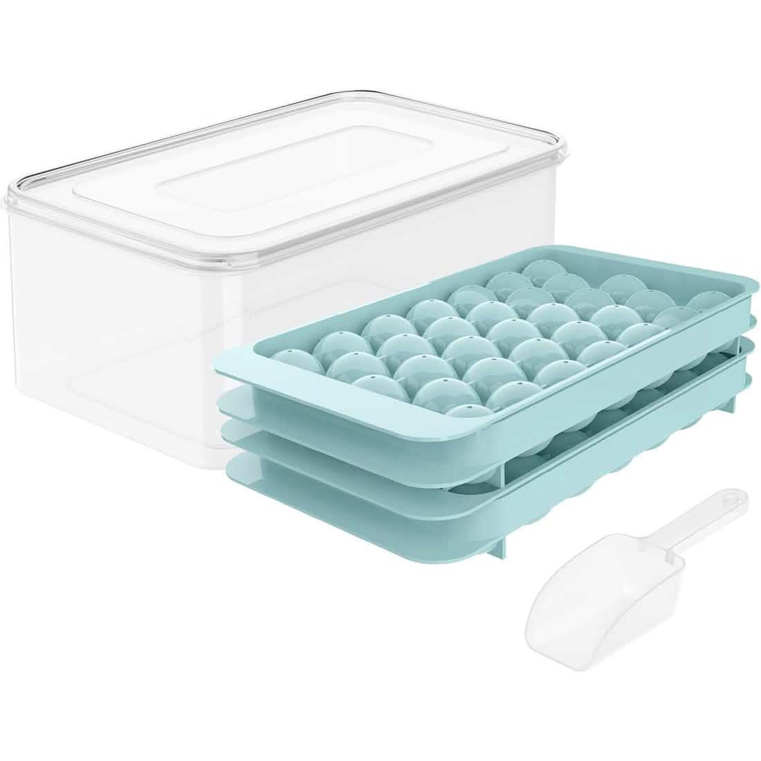 Lid & Bin Ice Ball Maker Mold for Freezer - A-1 Thread Vault