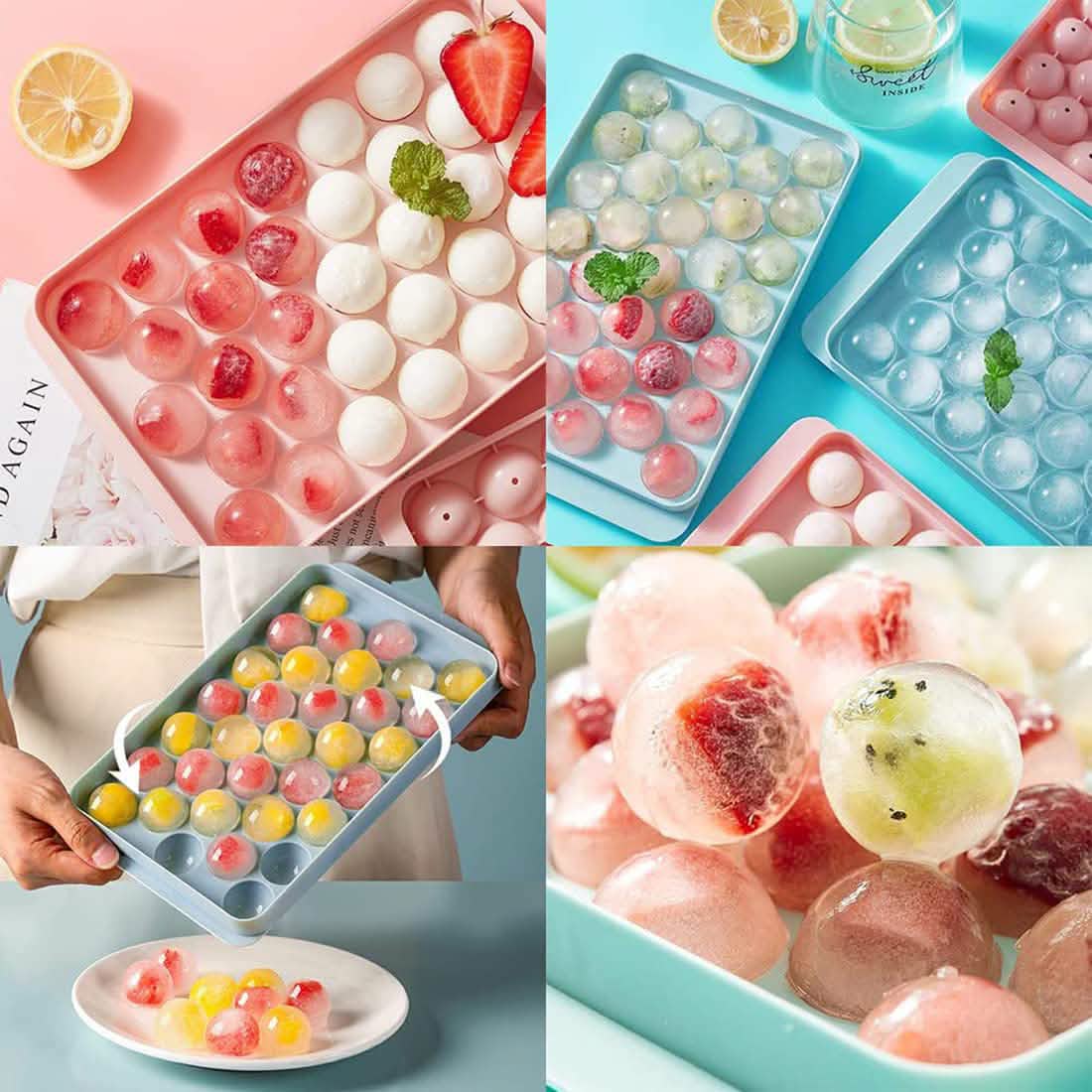 Lid & Bin Ice Ball Maker Mold for Freezer - A-1 Thread Vault