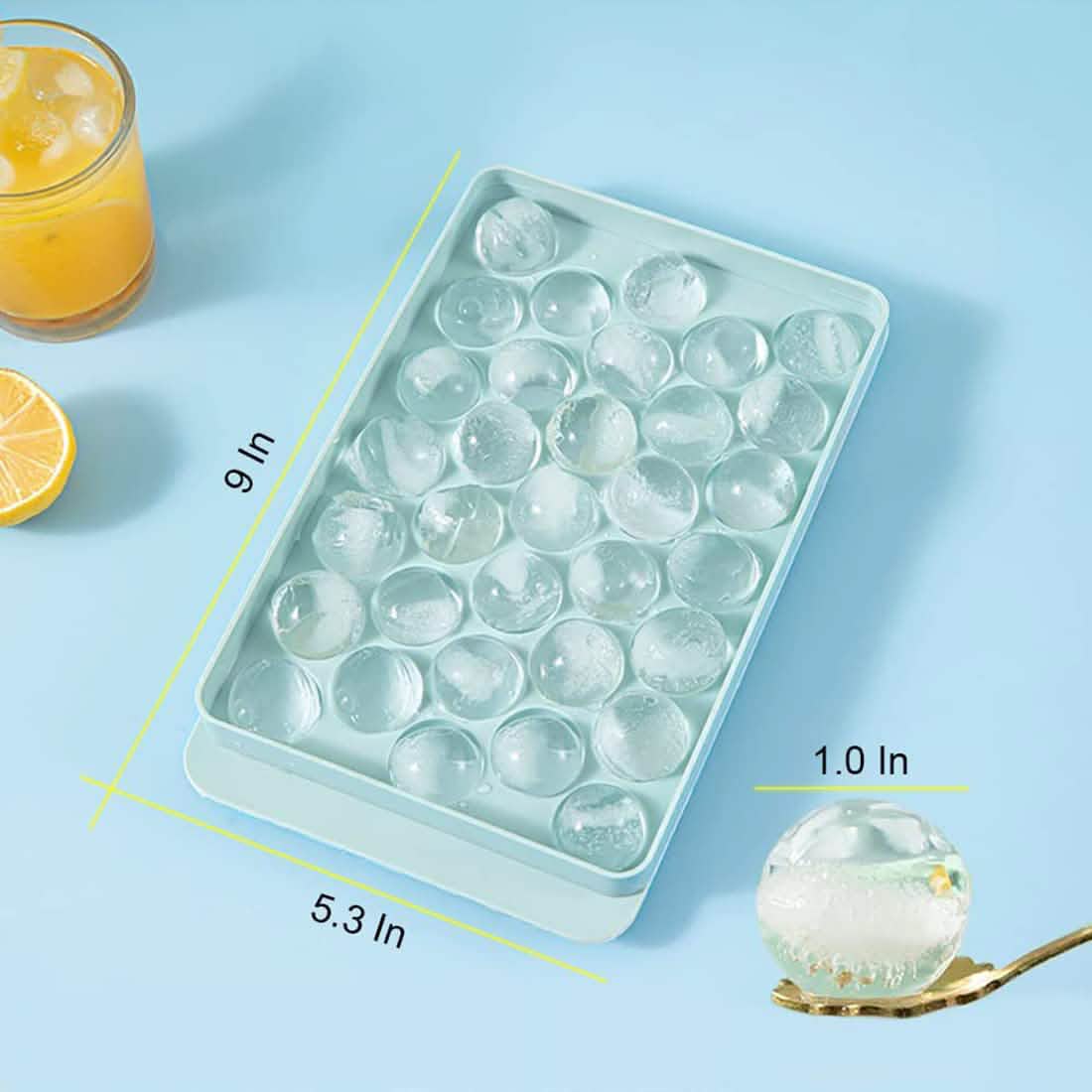 Lid & Bin Ice Ball Maker Mold for Freezer - A-1 Thread Vault