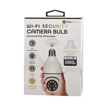 LifeWare Wireless 360-Degree Light Bulb Security Camera - A-1 Thread Vault