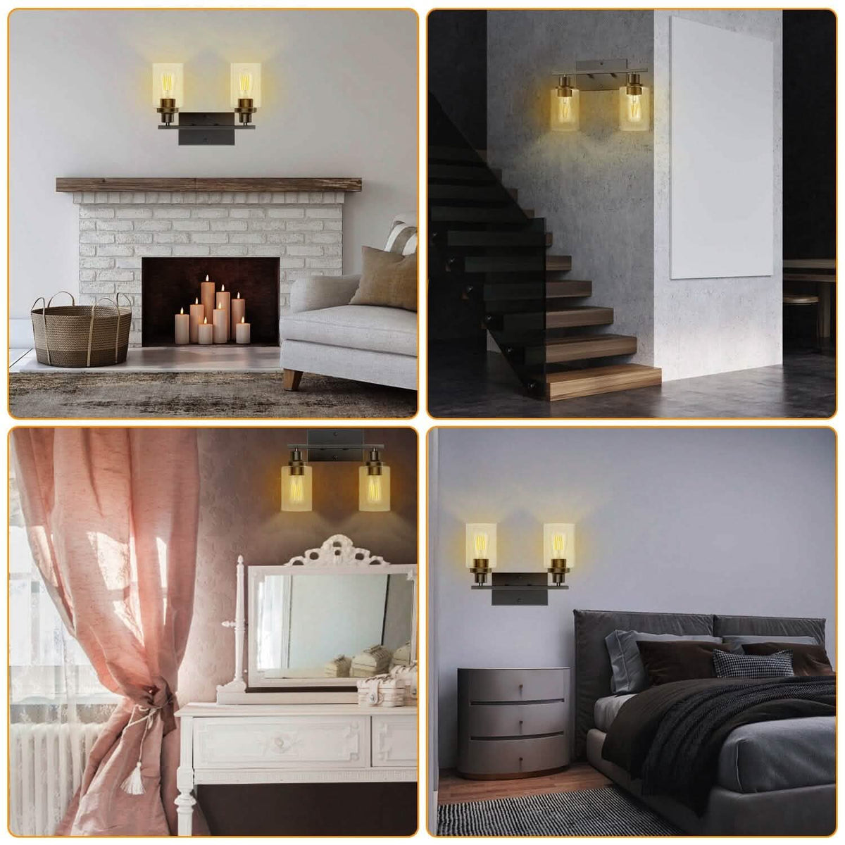 Light Wall Scone Lighting with Clear Glass - A-1 Thread Vault