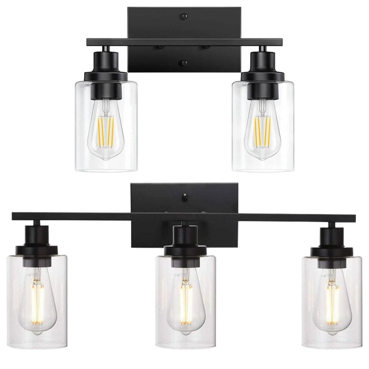 Light Wall Scone Lighting with Clear Glass - A-1 Thread Vault