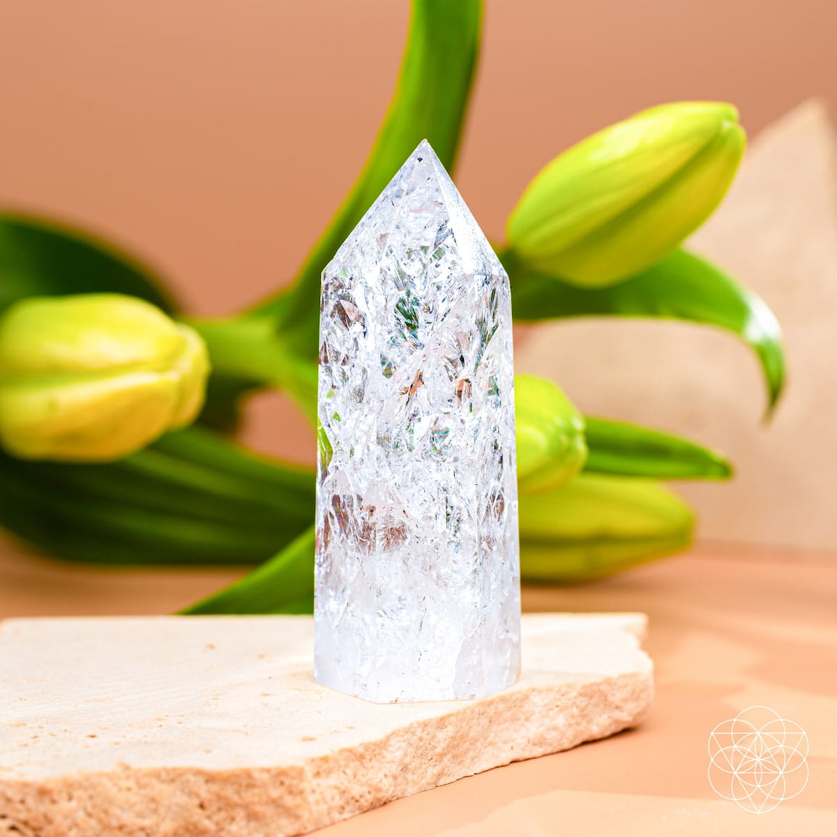 Limitless Manifestation - Ice Quartz Point - A-1 Thread Vault