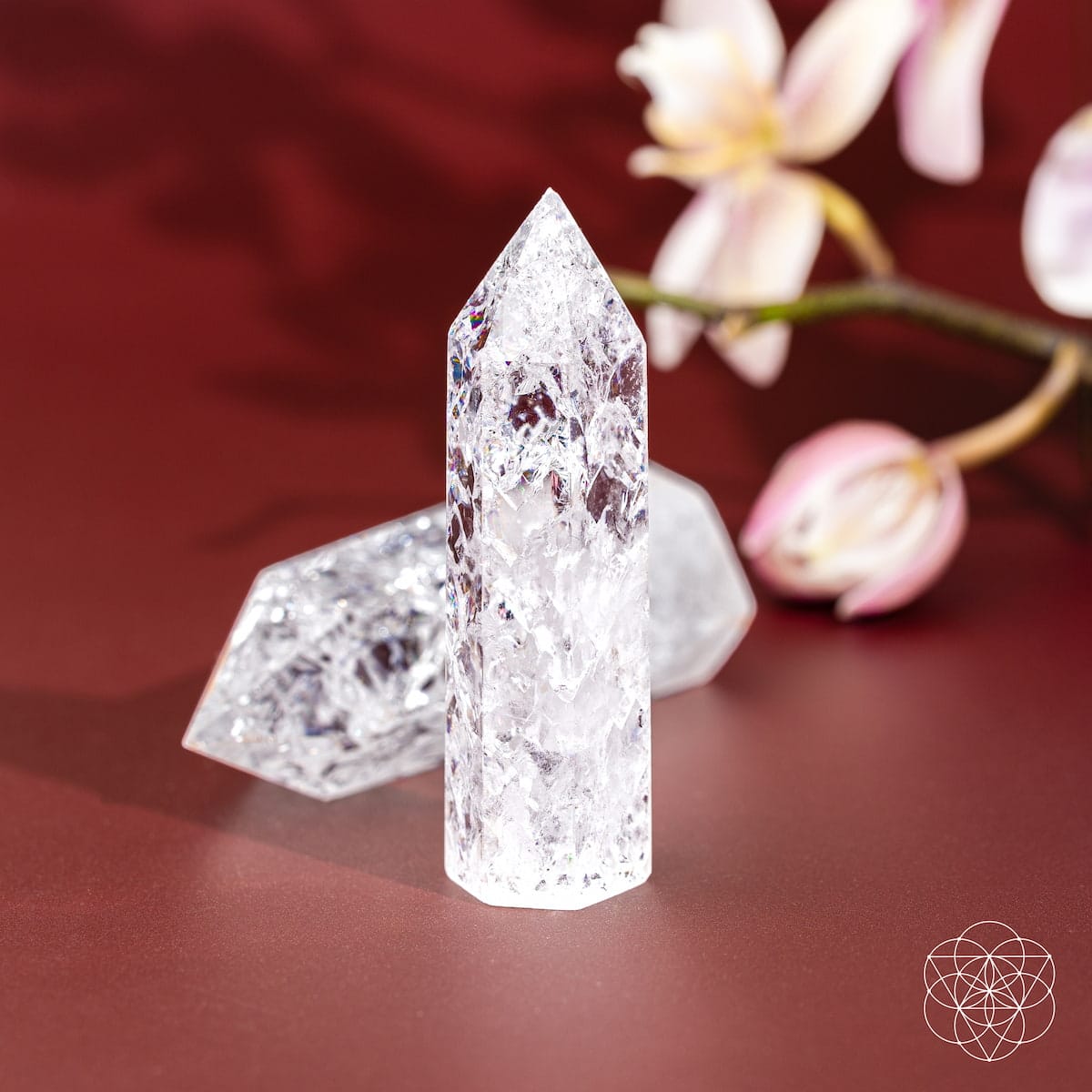Limitless Manifestation - Ice Quartz Point - A-1 Thread Vault