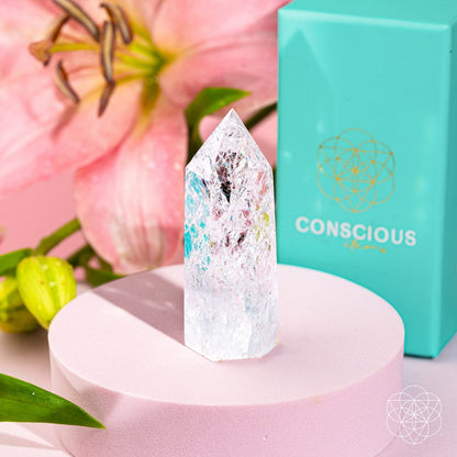 Limitless Manifestation - Ice Quartz Point - A-1 Thread Vault