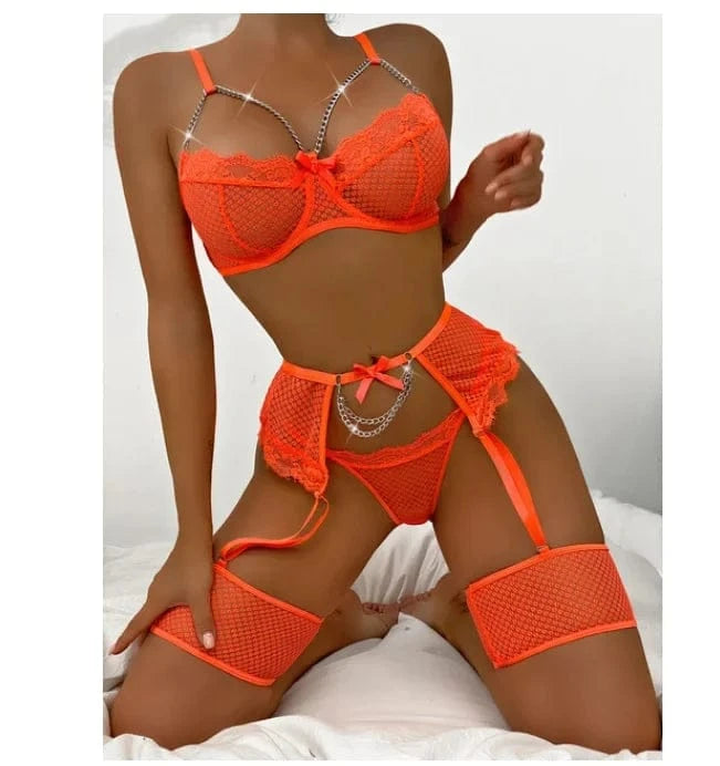 Lingerie Underwear Bras Sets Lace Garter Lingerie Women Intimates 2024 Underwire Bra And Panty Thongs Ladies Underwear Set - A-1 Thread Vault