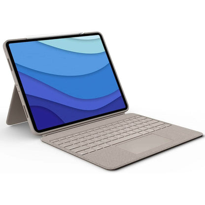 Logitech Combo Touch iPad Pro 12.9-inch (5th, 6th gen - 2021, 2022) Keyboard Case - Sand USA Layout - A-1 Thread Vault