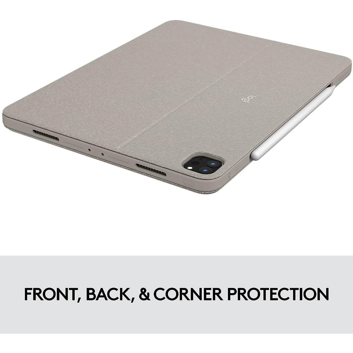 Logitech Combo Touch iPad Pro 12.9-inch (5th, 6th gen - 2021, 2022) Keyboard Case - Sand USA Layout - A-1 Thread Vault
