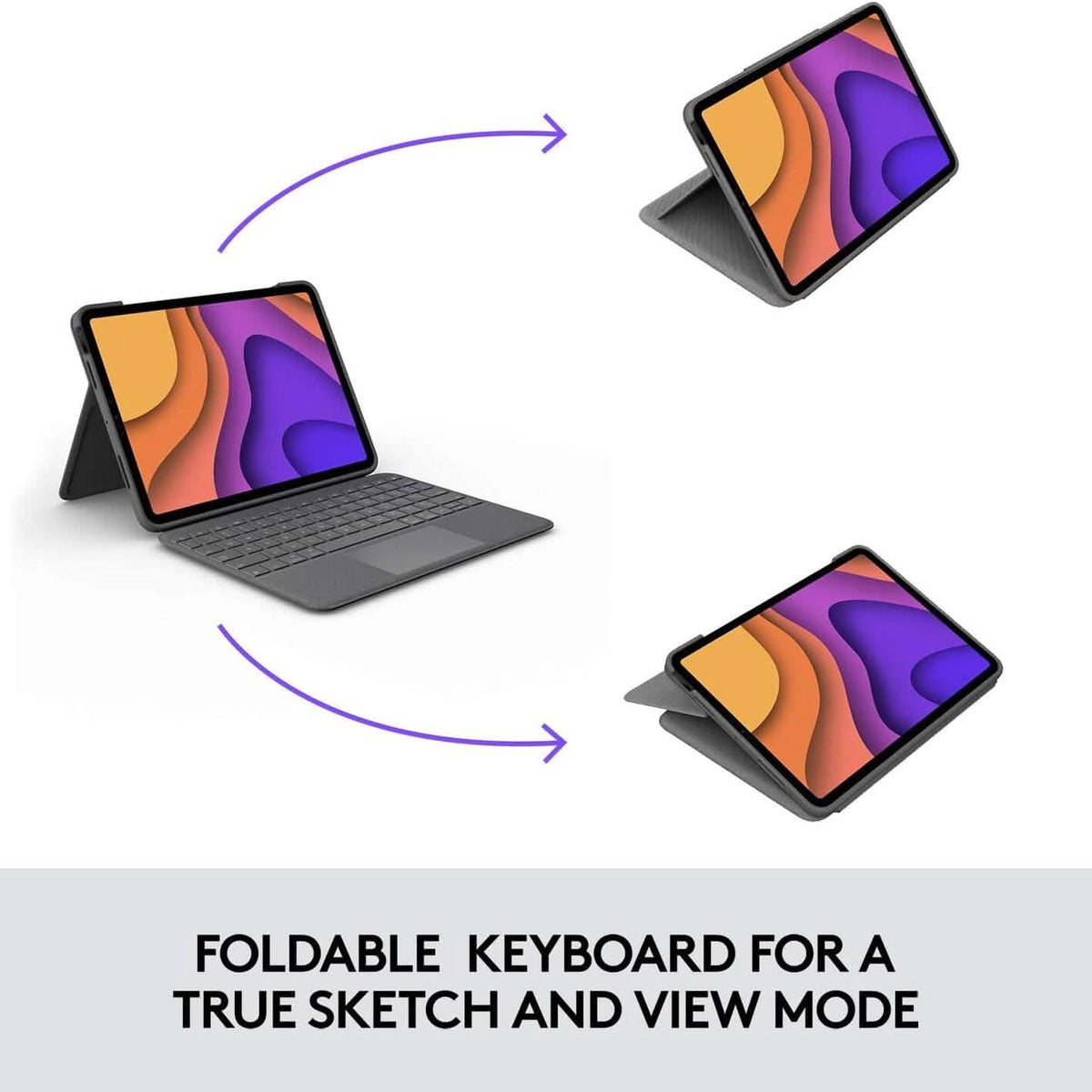 Logitech Folio Touch iPad Keyboard Case with Trackpad and Smart Connector for iPad Air (4th Generation) – Graphite Apple Exclusive - A-1 Thread Vault