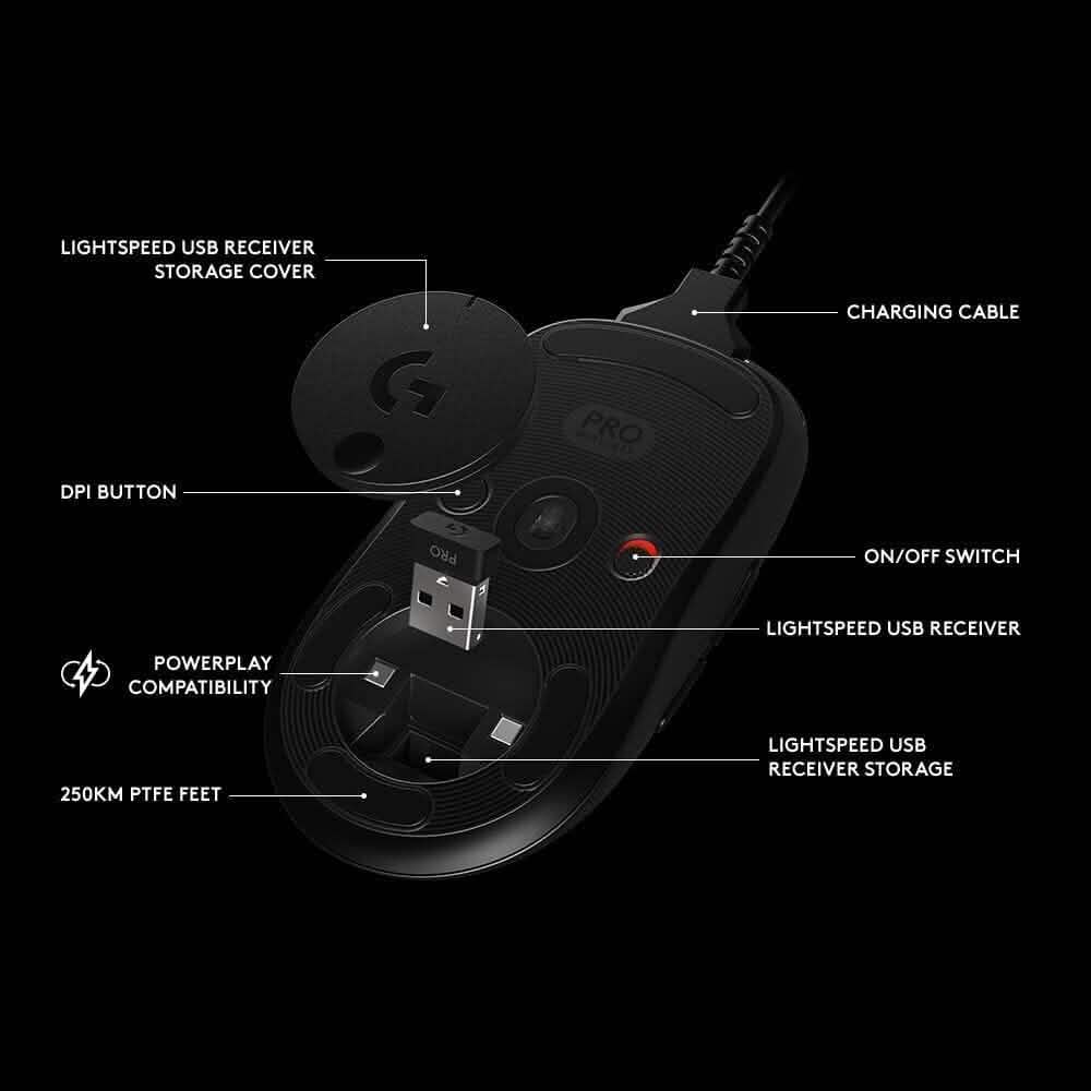 Logitech G Pro Wireless Gaming Mouse with Esports Grade Performance (Refurbished) - A-1 Thread Vault