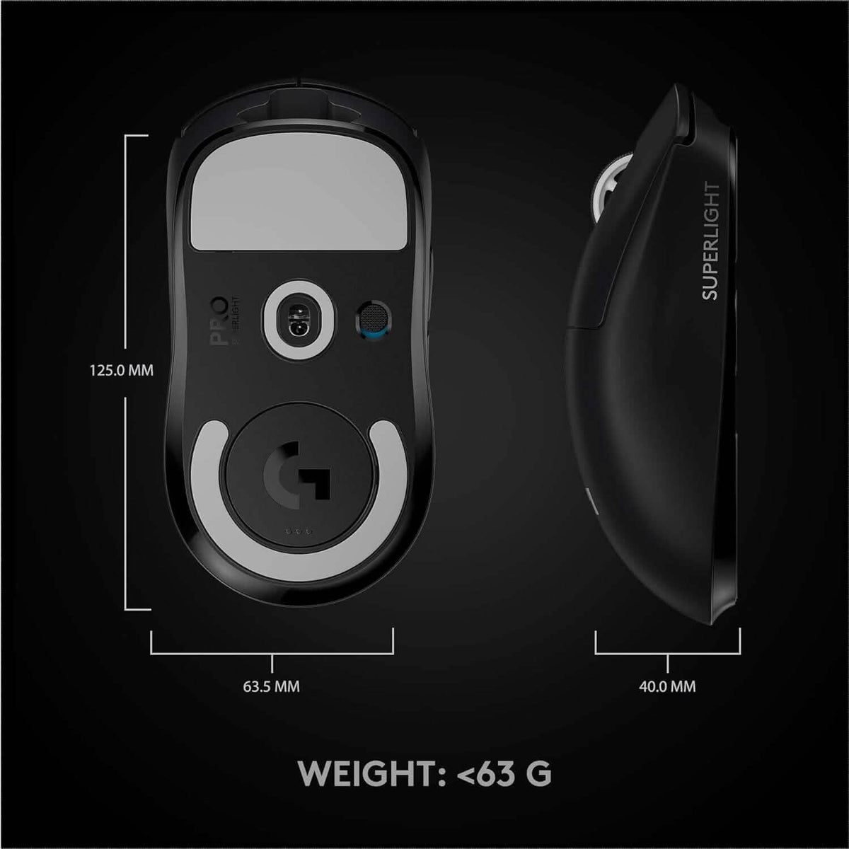 Logitech G PRO X Superlight Wireless Gaming Mouse (Refurbished) - A-1 Thread Vault