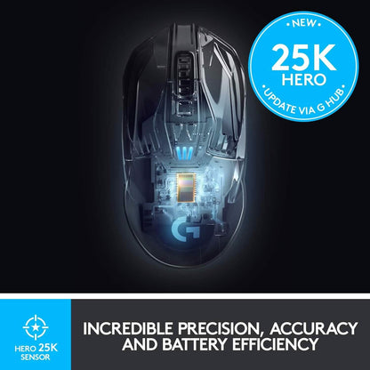 Logitech G903 LIGHTSPEED Wireless Gaming Mouse with Hero 25K Sensor (Refurbished) - A-1 Thread Vault