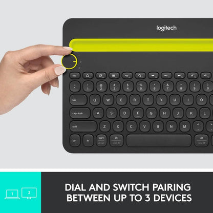 Logitech K480 Bluetooth Multi-Device Keyboard Black - A-1 Thread Vault