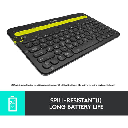 Logitech K480 Bluetooth Multi-Device Keyboard Black - A-1 Thread Vault