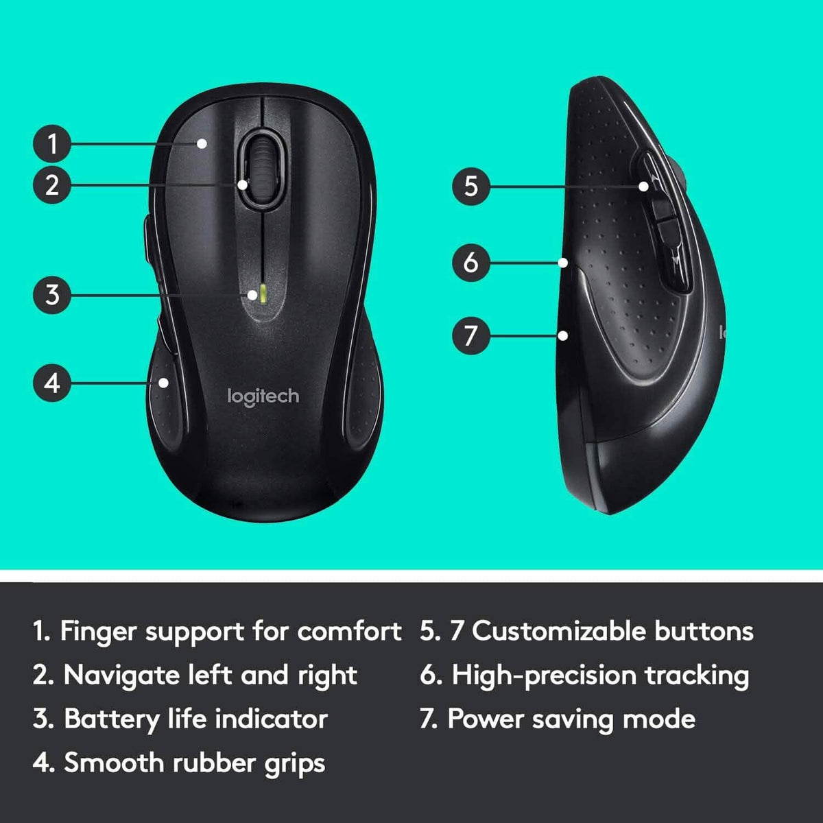 Logitech M510 Wireless Computer Mouse w/Unifying Receiver (Refurbished) - A-1 Thread Vault